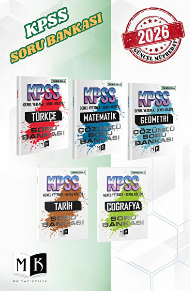 MK Yayıncılık 2026 KPSS 4LÜ SORU BANKASI SET