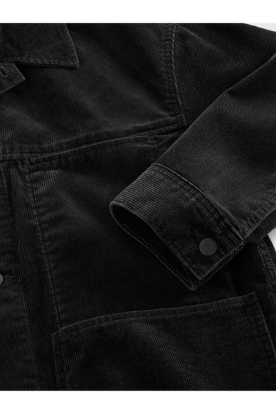 GAP Erkek Siyah Relaxed Corduroy Ceket