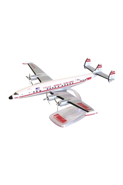 PPC Holland Model de avion TWA Connie, plastic, 28 cm, scară 1:125