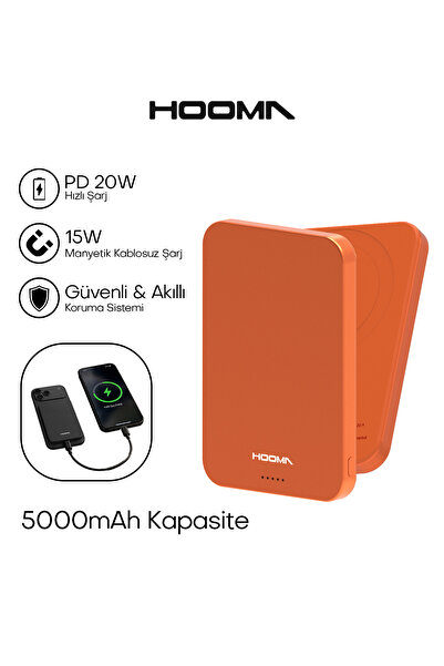 Hooma Magpulse 5 Slim 5000 mAh Powerbank (Hooma Türkiye Garantili)