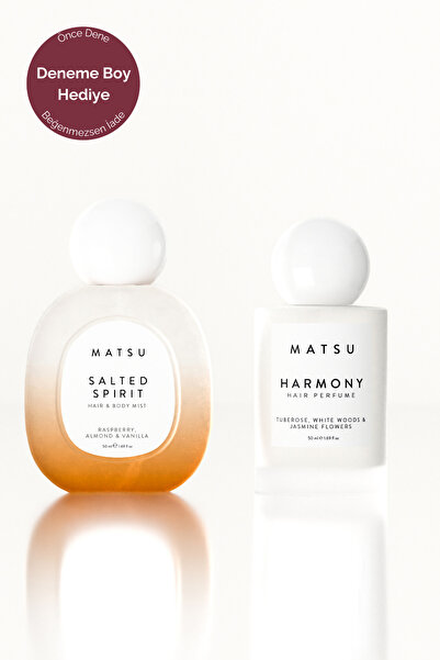 MATSU Salted Spirit & Harmony Saç Parfümü Seti - Çiçeksi, Tatlı ve Ferah Koku...