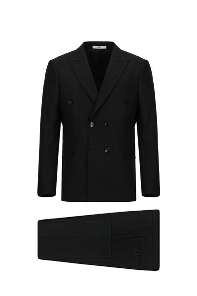 Kiğılı 6 Drop Regular Fit Standard Cut Striped Double Breasted Suit