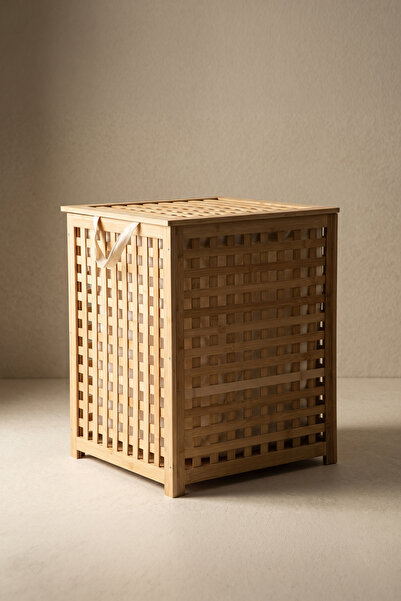 Perotti Bobbio Big Bambu Çamaşır Sepeti 60x40 cm Natural