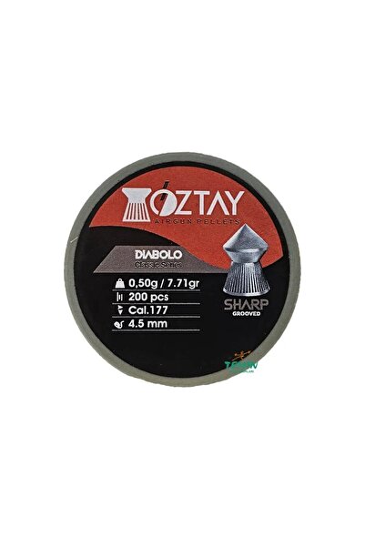 Öztay Sharp Grooved 4.5 mm Havalı Pellet 200 lü