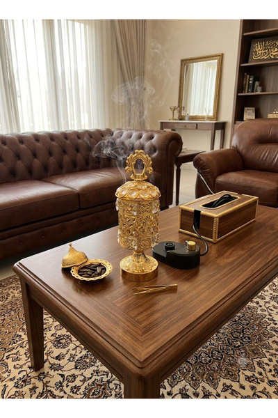 Arma مبخرة كهربائية ذهبية فاخرة للمنزل والخارج 220 فولت WD6131