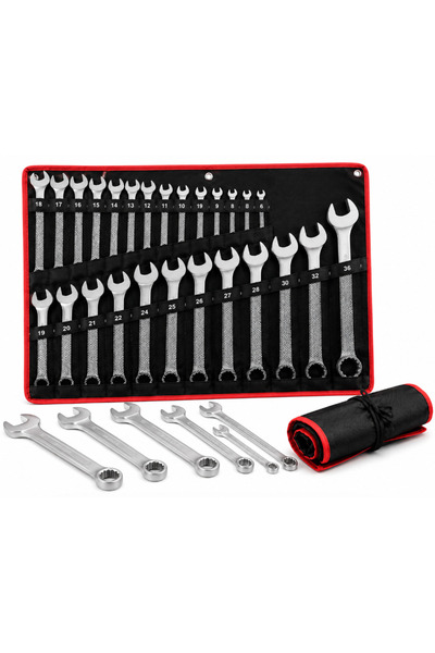 Jack Set de 25 chei combinate 6 / 36 mm Crom Vanadiu Cr V OX 252