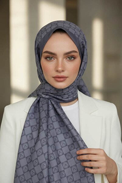 Vissona %100 Saf İpek Şal İnce Saten Vual Dokuma Fresh 90x210 Şal
