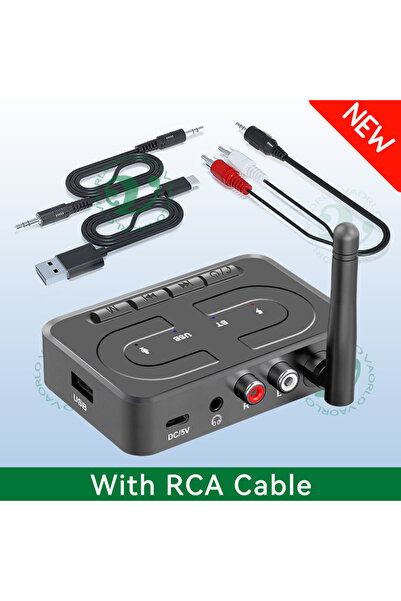 choice2 (جديد) جهاز استقبال صوتي بلوتوث 6.0 من VAORLO مع كابل RCA ومدخل AUX 3...