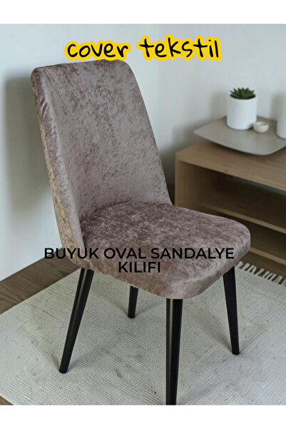 COVER TEKSTİL Large Oval Chair Cover Ortüsü