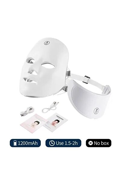Choice قناع الوجه LED 7 ألوان بدون صندوق 1200 مللي أمبير في الساعة مع قناع ال...