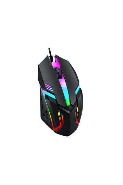Choice Black V1 Wired Mouse USB Gaming Luminous Computer Laptop Home Office M...