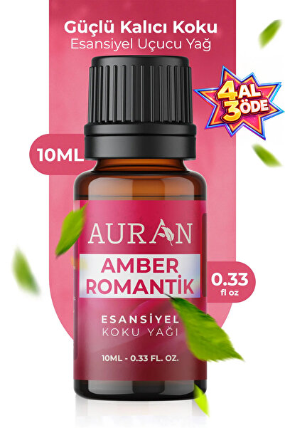 AURAN Amber Romantik Esansiyel Uçucu Koku Yağı Difüzör Esansı Buhurdanlık Yağ...