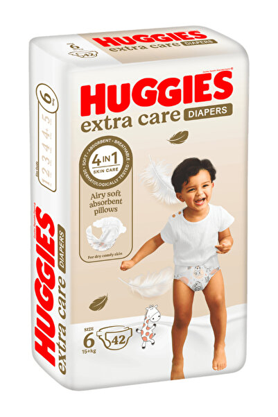 Huggies هجيز عناية فائقة، مقاس 6، العبوة الجامبو، 42 حفاض