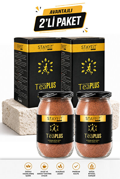 STAYFİT 90 Günlük Kuşburnu Aromalı - Karışık Bitki Çayı 560 Gr - (2 Adet)