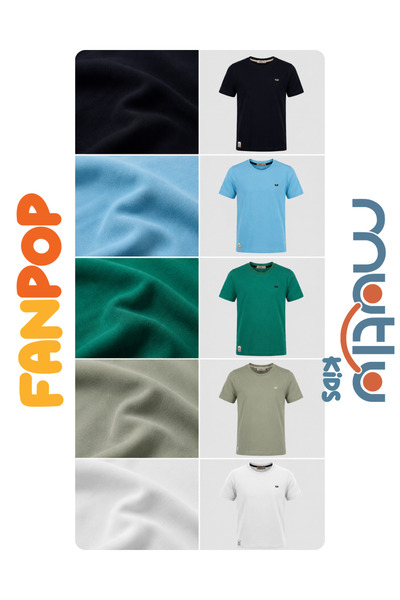 Mutlu Kids Happy Embroidered Men's T-Shirt