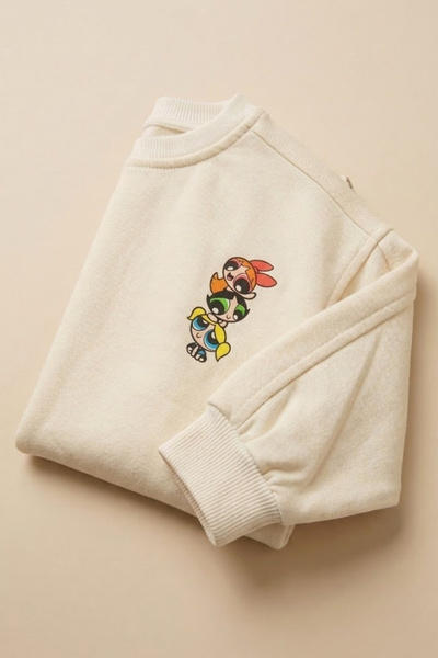 lilico Çocuk Pamuk Renkli Baskılı Oversize 2 İp Sweatshirt