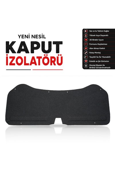 öz-iş Toyota Auris Kaput İzolatörü (2013 - 2018 Arası)