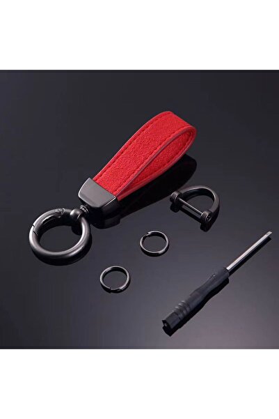 choice2 Red Multiple Colors Luxury Car Keychain Suede Leather Key Chain Pure ...