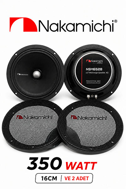 NAKAMICHI Midrange NSM-6528 350 Watt | 16 Cm | Midrange | Oto Hoparlör KURŞUN...