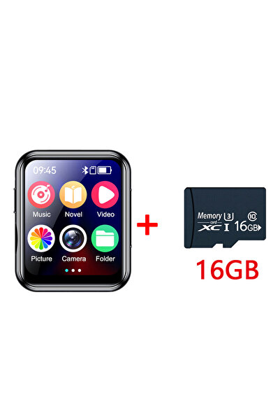 choice2 مشغل MP3 وMP4 مع بطاقة ذاكرة 16 جيجابايت وبلوتوث 5.4، شاشة IPS ملونة ...