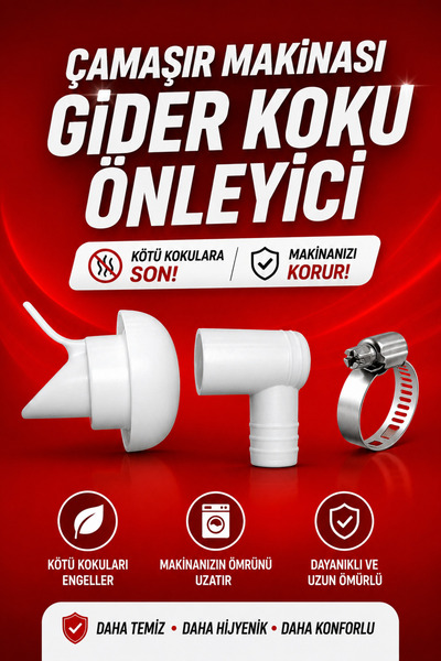 By mag Çamaşır Makinası Gideri Koku Önleyici