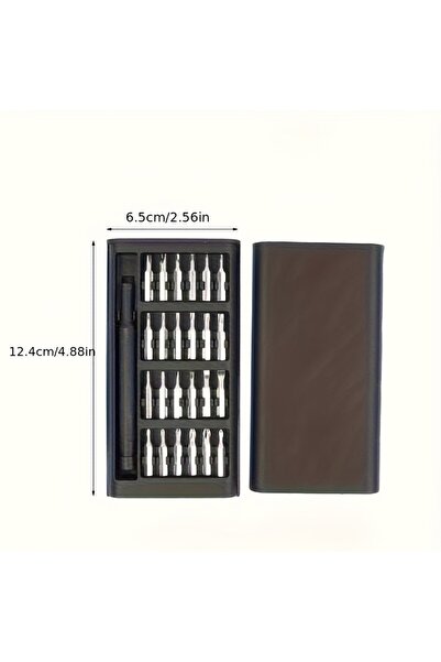 Choice black 25 in 1 mini screwdriver set,flat head and cross shaped small sc...