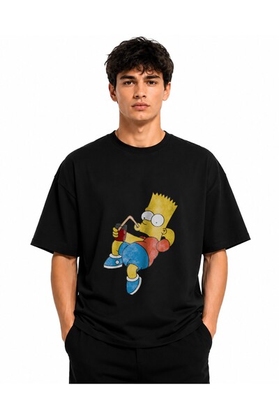 Inscriptie Tricou Unisex Bumbac Premium Casual " Bart drink juice "