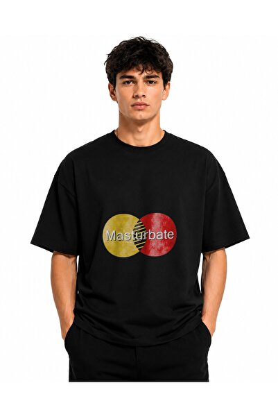 Inscriptie Unisex Premium Cotton Casual T-Shirt "Masturbate"