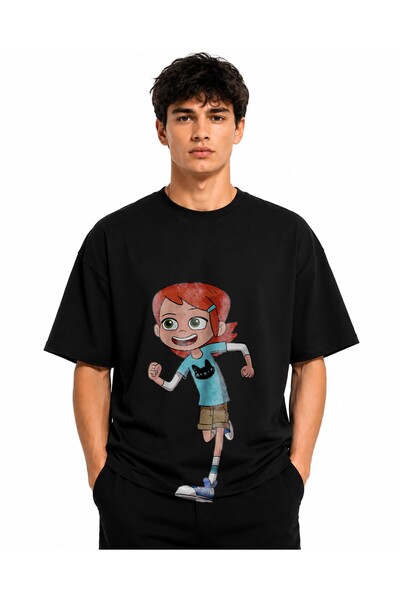 Inscriptie Tricou Unisex Bumbac Premium Casual " Ben 10 - Gwen "