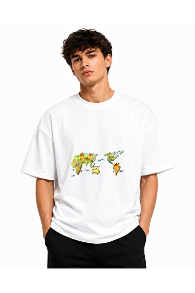 Inscriptie Tricou Unisex Bumbac Premium Casual " World cartoon "