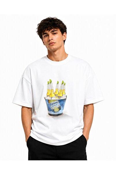 Inscriptie Tricou Unisex Bumbac Premium Casual " Corona extra "