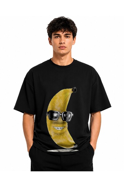 Inscriptie Tricou Unisex Bumbac Premium Casual " Banana cool 2 "