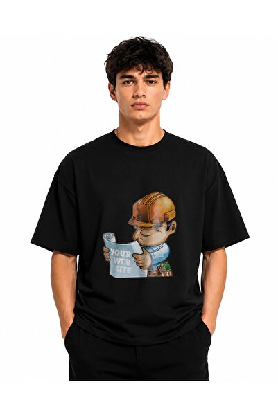 Inscriptie Tricou Unisex Bumbac Premium Casual " Proiect constructie "