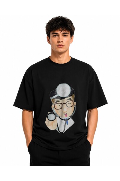 Inscriptie Tricou Unisex Bumbac Premium Casual " Doctor "