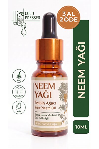 aktarloji Tesbih Ağacı Yağı 10 ml / Soğuk Sıkım / %100 Saf Ve Doğal / Neem Oil