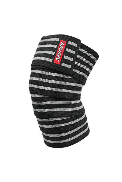 choice2 Aolikes Black gray AOLIKES 1PCS Knee Wraps for Weightlifting with Str...