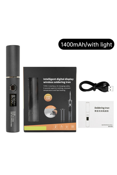 Choice1 1 set 1400mah USB Soldering Iron Wireless Charging Electric Solder Ir...