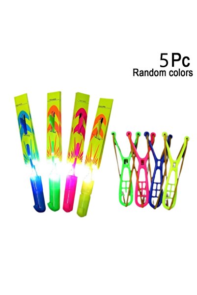 choice2 5pcs 10Pcs Slingshots Rocket Launcher Rocket Slingshot Flying Toys wi...