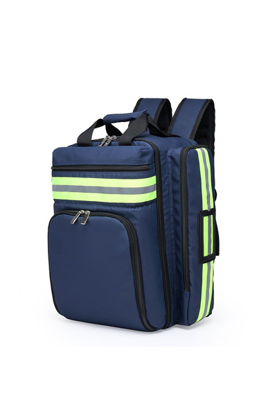 Choice1 Navy Blue Disaster Relief Bag First Aid Kit Emergency Rescue Backpack...