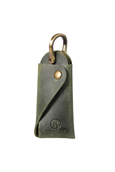 Choice Green Minimalist Genuine Leather Key Organiser/Holder