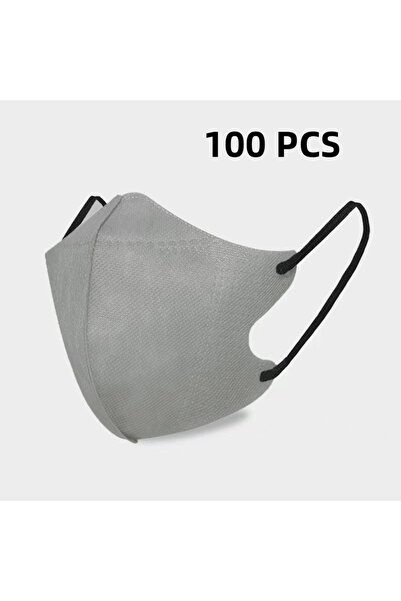 Choice3 100 قطعة من الأقنعة الواقية ثلاثية الأبعاد باللون الرمادي 10/100 قطعة...