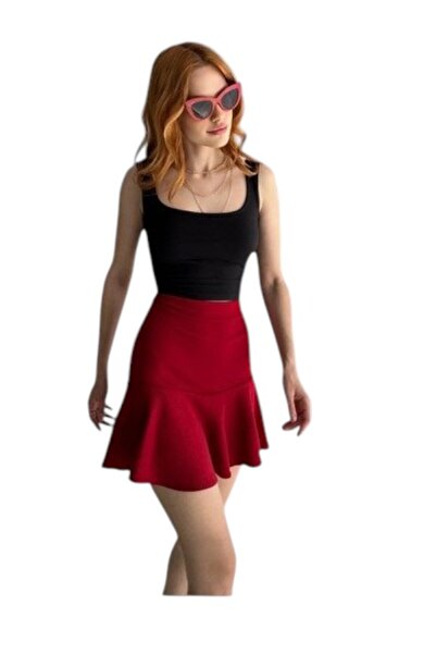 MODA Women's Shorts Skirt - Crepe Fabric Flexible Stylish