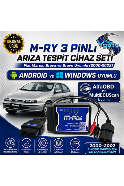 MRY OTO AKSESUAR M-ry 3 Pinli Set Marea Brava Arıza Tespit Cihazı