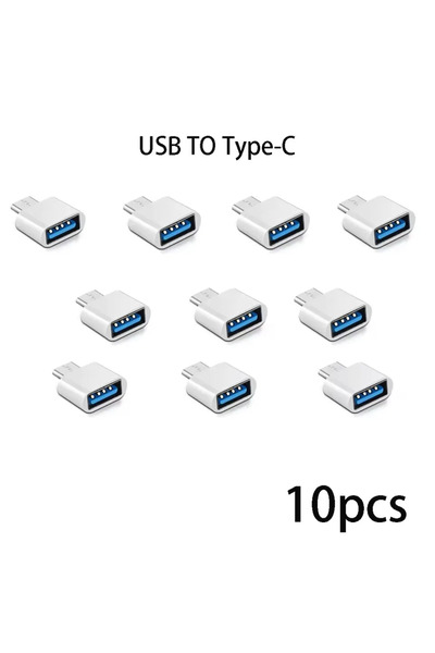 Choice White 10pcs Mini Type C to USB Adapter 3.0 USB-C Male OTG A Female Dat...