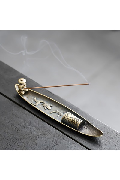 Choice A Creative Incense Holder Aromatherapy Ornament Incense Holder Boat Ol...