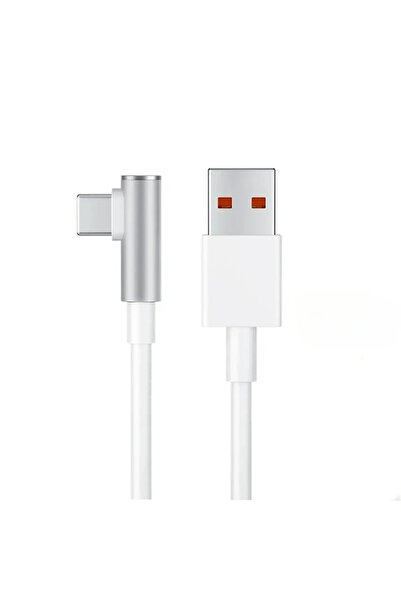 Choice 1m White 120W 6A USB C Fast Charging Cable 90 Degree Elbow for Mi 13 1...