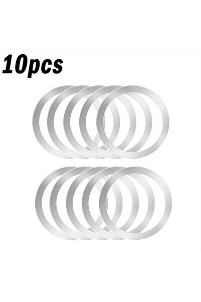 Choice 10Pcs Silvery 10pcs Metal Rings for Magnetic Wireless Charging - Stain...