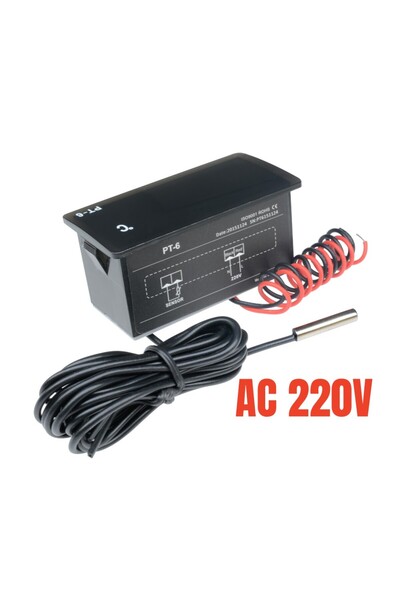 Choice1 AC220V PT-6 -40~110C Digital Car Thermometer Vehicle Temperature Mete...
