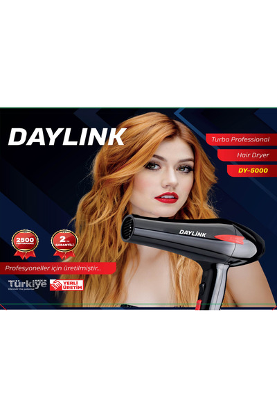 2500 Wt Profesyonel Fön Makinesi Kuaförlerin Tercihi 2Yıl Garanti İyonik Saç şekillendirici Hairdrey