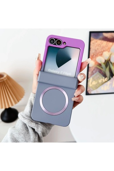 Choice28 غطاء حماية للهاتف من البلاستيك الصلب بتصميم متدرج اللون البنفسجي وال...